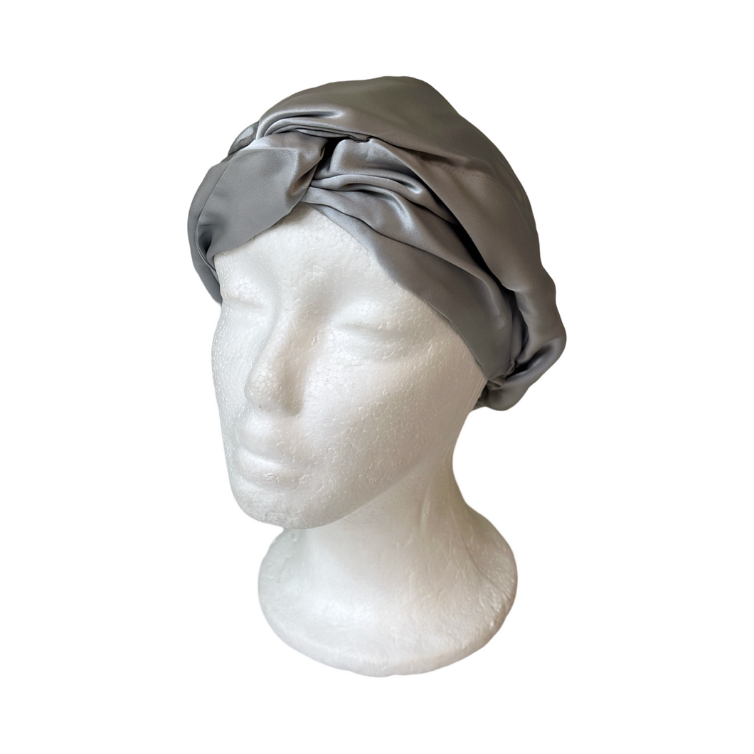 Silk Sleep Cap Silver