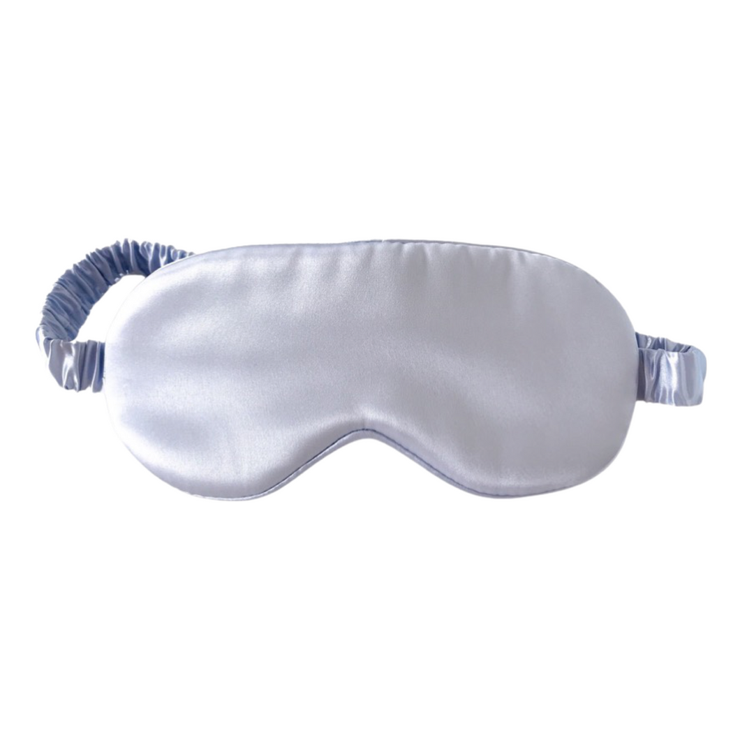 100% Pure Mulberry Silk Sleep Eye Mask Blue