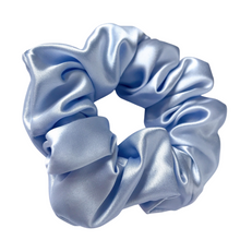 Load image into Gallery viewer, Pure Mulberry Silk Hair Scrunchies Blue
