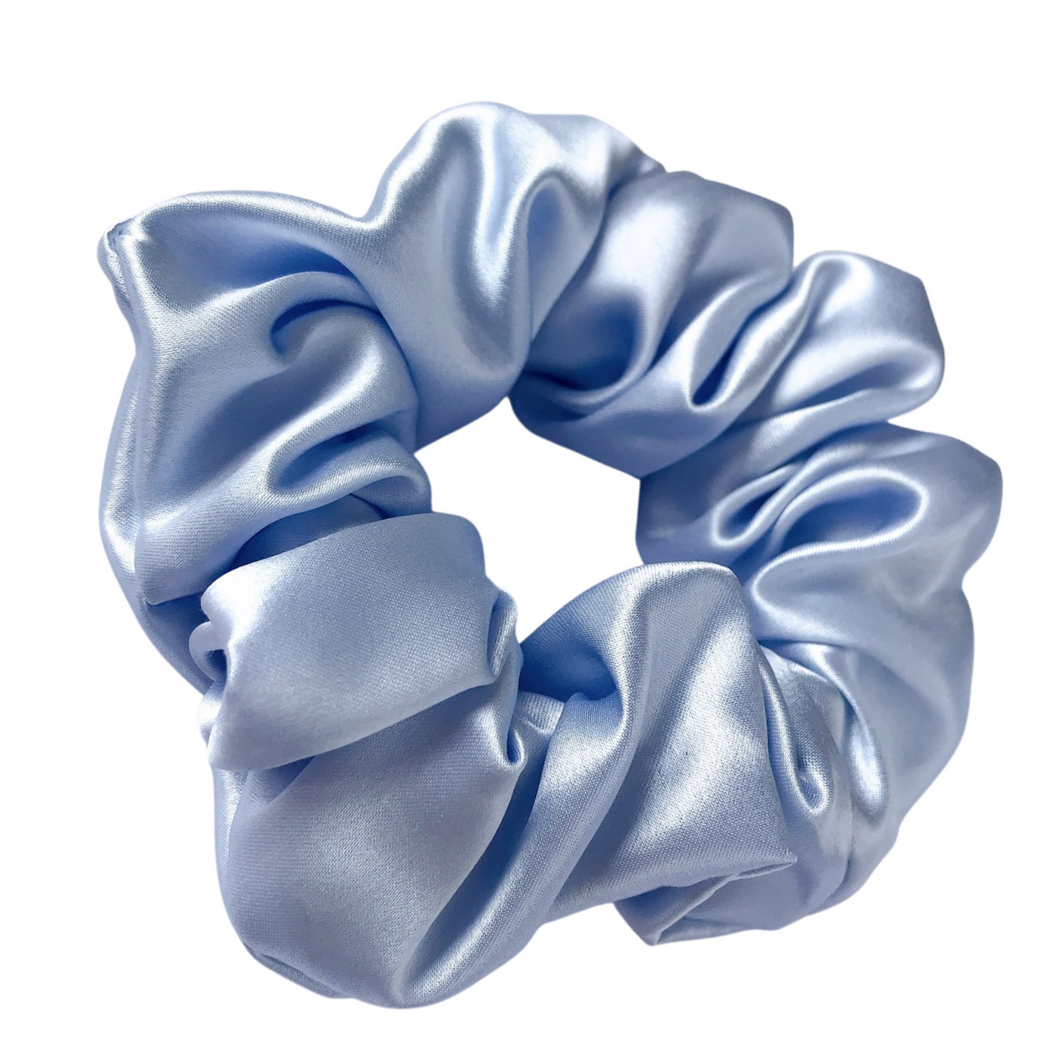 Pure Mulberry Silk Hair Scrunchies Blue