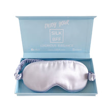 Load image into Gallery viewer, 100% Pure Mulberry Silk Sleep Eye Mask Blue
