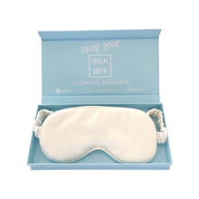 Load image into Gallery viewer, 100% Pure Mulberry Silk Sleep Eye Mask White
